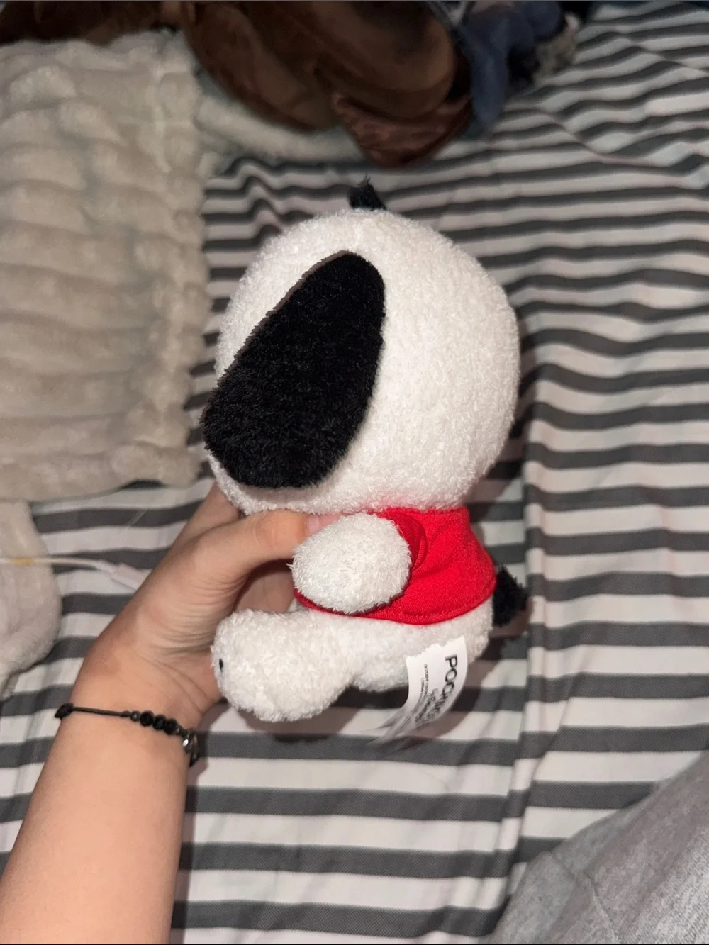 Sanrio White & Black Plush Dog with Red Shirt